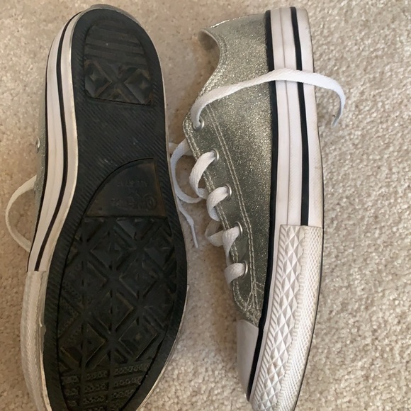 Converse girls silver size 3 - Picture 8 of 11
